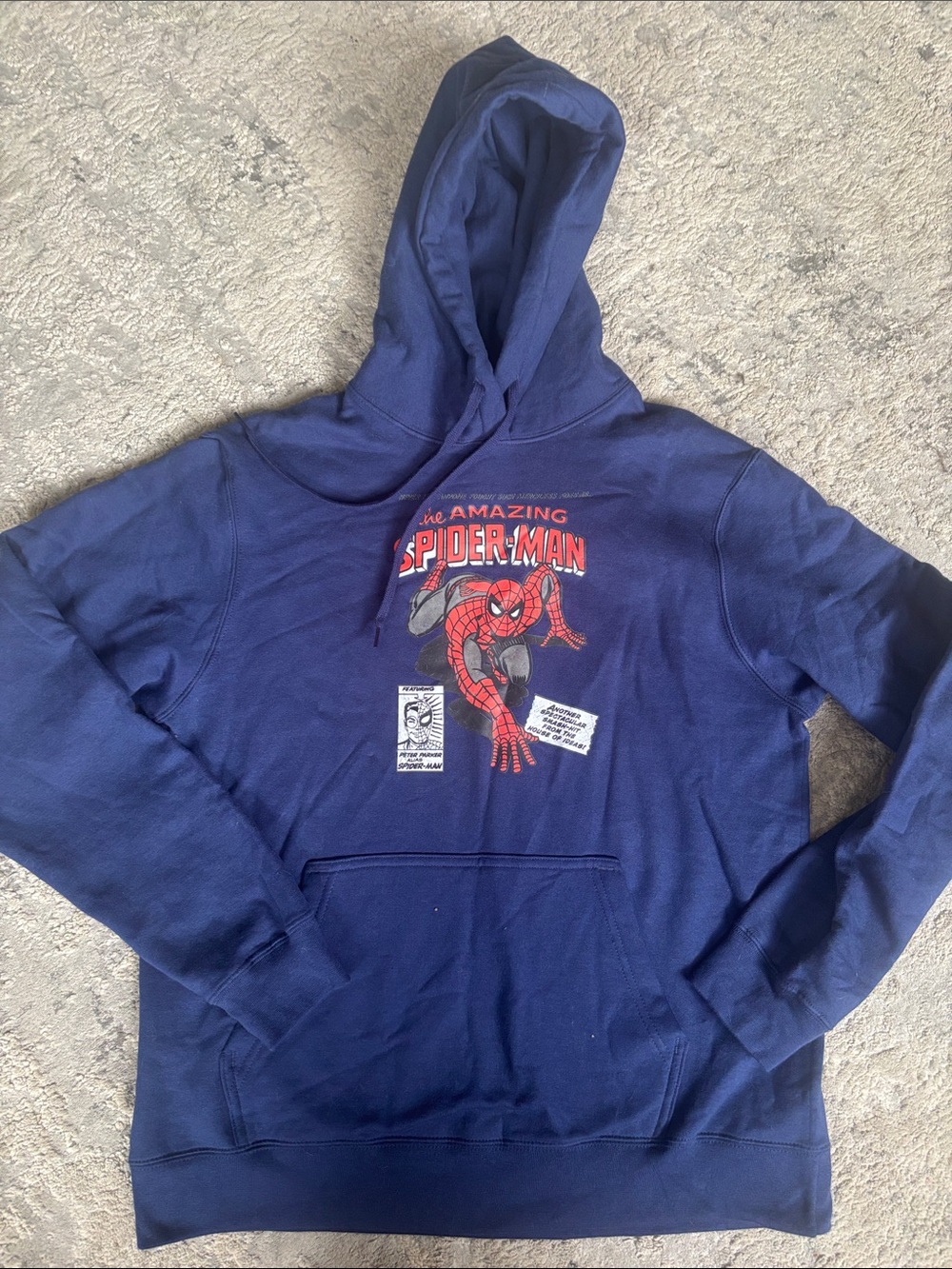 Marvel Navy Blue Spider-Man Crewneck Hoodie no tag runs like a S